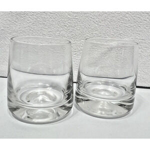 MOFADO Crystal Whiskey Glasses Classic 12oz Set of 2 Hand Blown Low Ball Barware